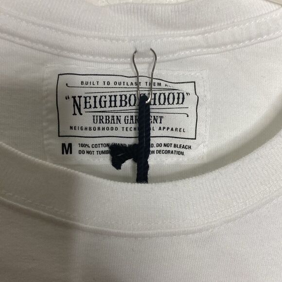 NEIGHBORHOOD Men’s White Short Sleeves T Shirt Size M NWT - Picture 2 of 6